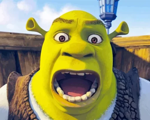 Shrek Screaming Diamond Painting