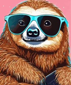 Sloth With Sunglasses Diamond Painting