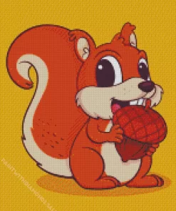 Squirrel Art Diamond Painting