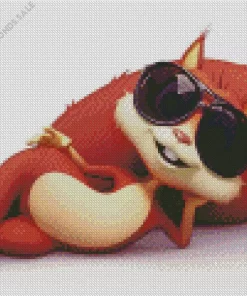 Squirrel With Sunglasses Diamond Painting