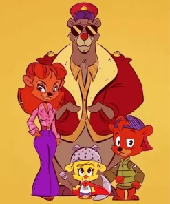 TaleSpin Characters Art Diamond Painting