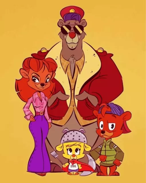 TaleSpin Characters Art Diamond Painting