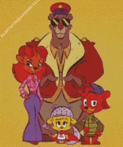 TaleSpin Characters Art Diamond Painting