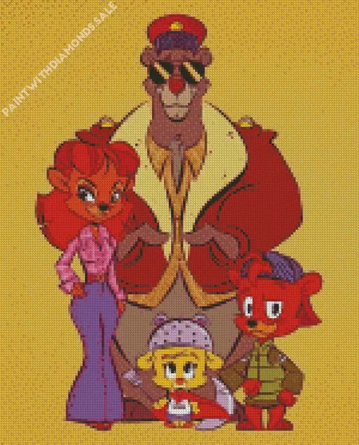 TaleSpin Characters Art Diamond Painting