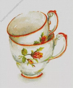 Tea Cups Diamond Painting