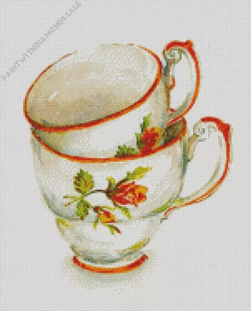 Tea Cups Diamond Painting