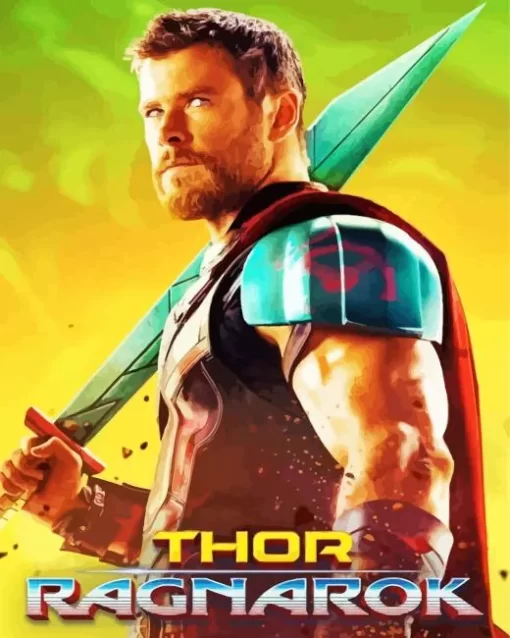 Thor Ragnarok Poster Art Diamond Painting