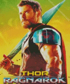 Thor Ragnarok Poster Art Diamond Painting