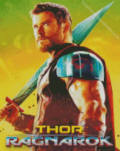 Thor Ragnarok Poster Art Diamond Painting