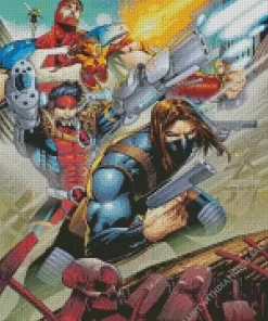 Thunderbolts Marvel Comics Diamond Painting