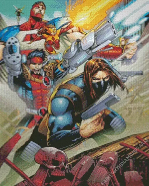 Thunderbolts Marvel Comics Diamond Painting