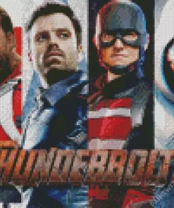 Thunderbolts Movie Poster Diamond Painting