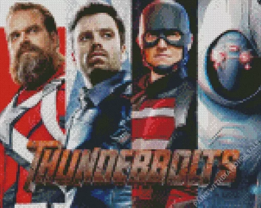 Thunderbolts Movie Poster Diamond Painting