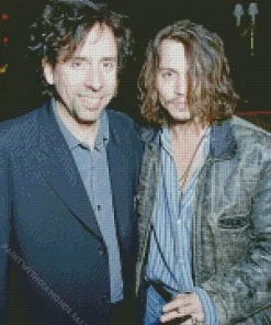 Tim Burton And Johnny Depp Diamond Painting