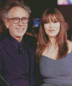 Tim Burton And Monica Bellucci Diamond Painting