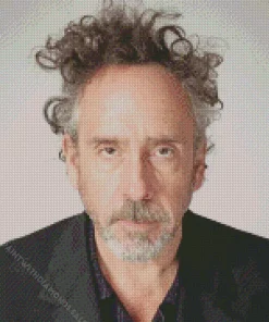 Tim Burton Close Up Diamond Painting