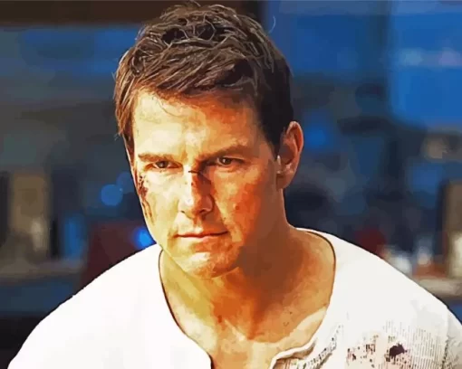 Tom Cruise In Jack Reacher Diamond Painting