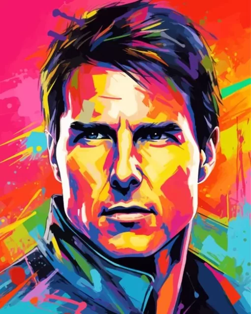 Tom Cruise Pop Art Diamond Painting