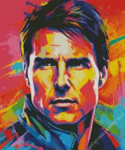 Tom Cruise Pop Art Diamond Painting