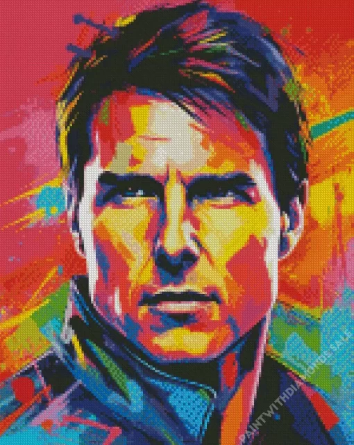 Tom Cruise Pop Art Diamond Painting