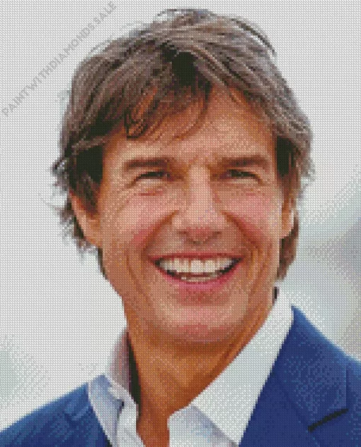 Tom Cruise Smiling Diamond Painting