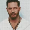 Tom Hardy Wearing White Diamond Painting