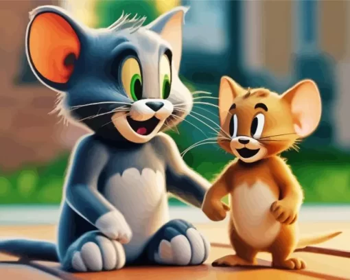 Tom And Jerry Friendship Diamond Painting