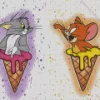 Tom and Jerry With Ice Cream Diamond Painting