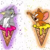 Tom and Jerry With Ice Cream Diamond Painting