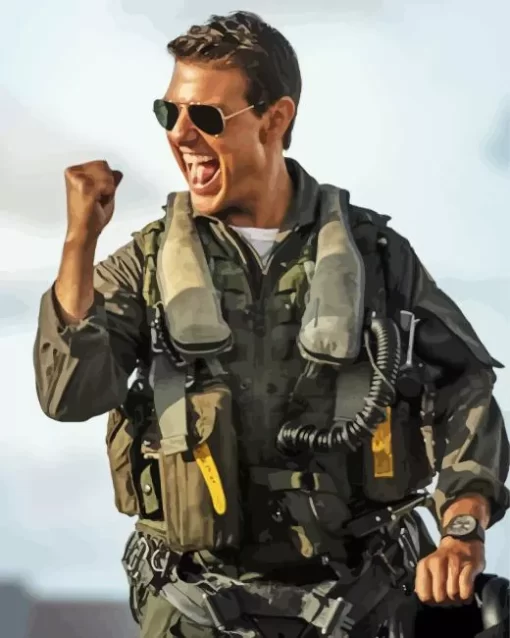 Top Gun Maverick Tom Cruise Diamond Painting