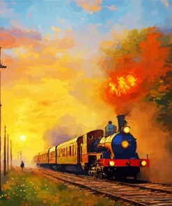 Train Art Diamond Painting