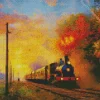 Train Art Diamond Painting