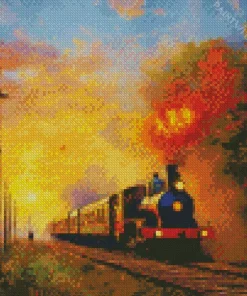 Train Art Diamond Painting