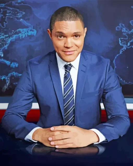 Trevor Noah In A Suit Diamond Painting