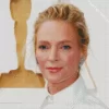 Uma Thurman Wearing White Diamond Painting