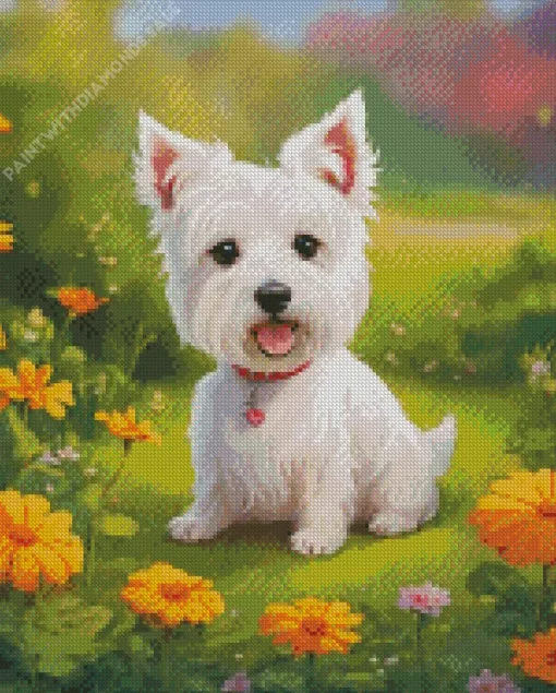 Westy In Yellow Flowers Diamond Painting