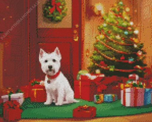 Westy With Christmas Gifts Diamond Painting