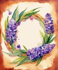 Wisteria Wreath Art Diamond Painting