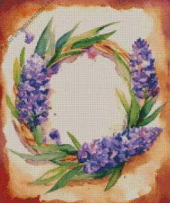 Wisteria Wreath Art Diamond Painting