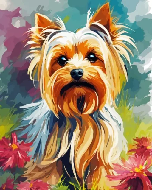 Yorkshire Terrier Dog Diamond Painting