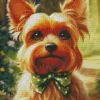 Yorkshire Terrier With A Bow Diamond Painting