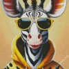 Zebra Wearing Sunglasses Diamond Painting