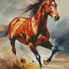 Abstract Brown Horse Diamond Painting