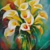 Abstract Calla Lilies Vase Diamond Painting