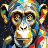 Abstract Colorful Monkey Diamond Painting