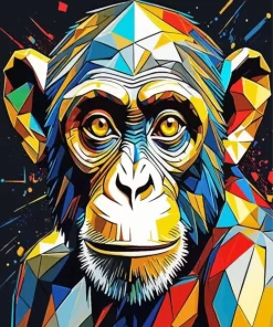 Abstract Colorful Monkey Diamond Painting