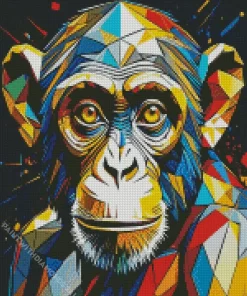 Abstract Colorful Monkey Diamond Painting