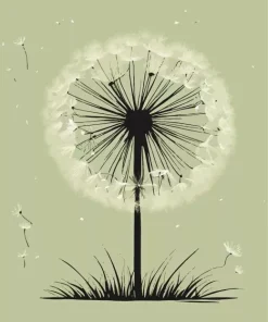 Abstract Dandelion Diamond Painting