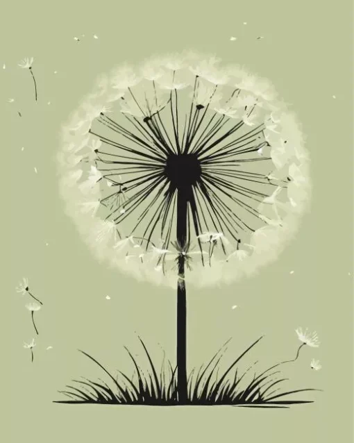 Abstract Dandelion Diamond Painting