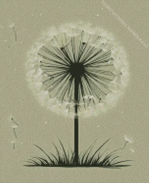 Abstract Dandelion Diamond Painting